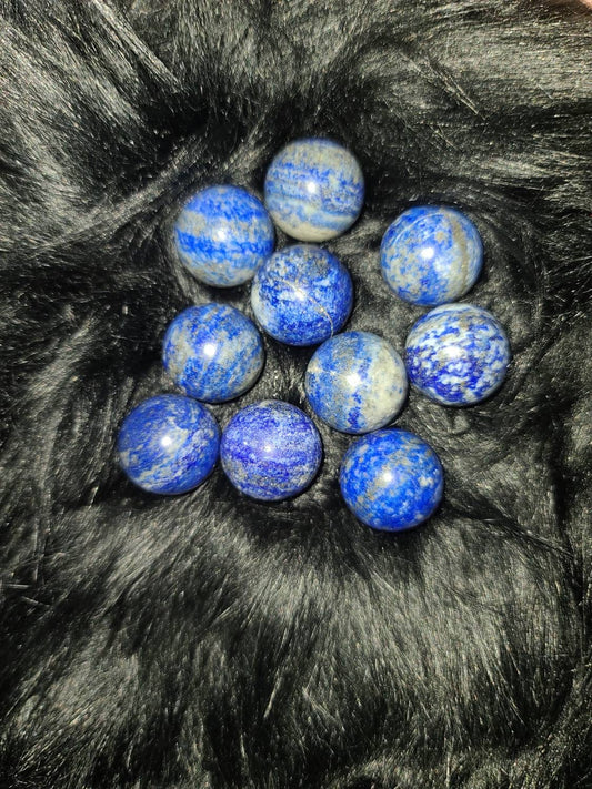 Lapis Lazuli  mini Sphere crystal - throat chakra stone, truth, self expression,  clarity,  creativity