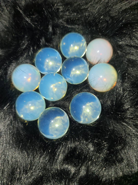 Opalite mini Sphere crystal - communication,  all chakras,  transition,  strength, meridian balls