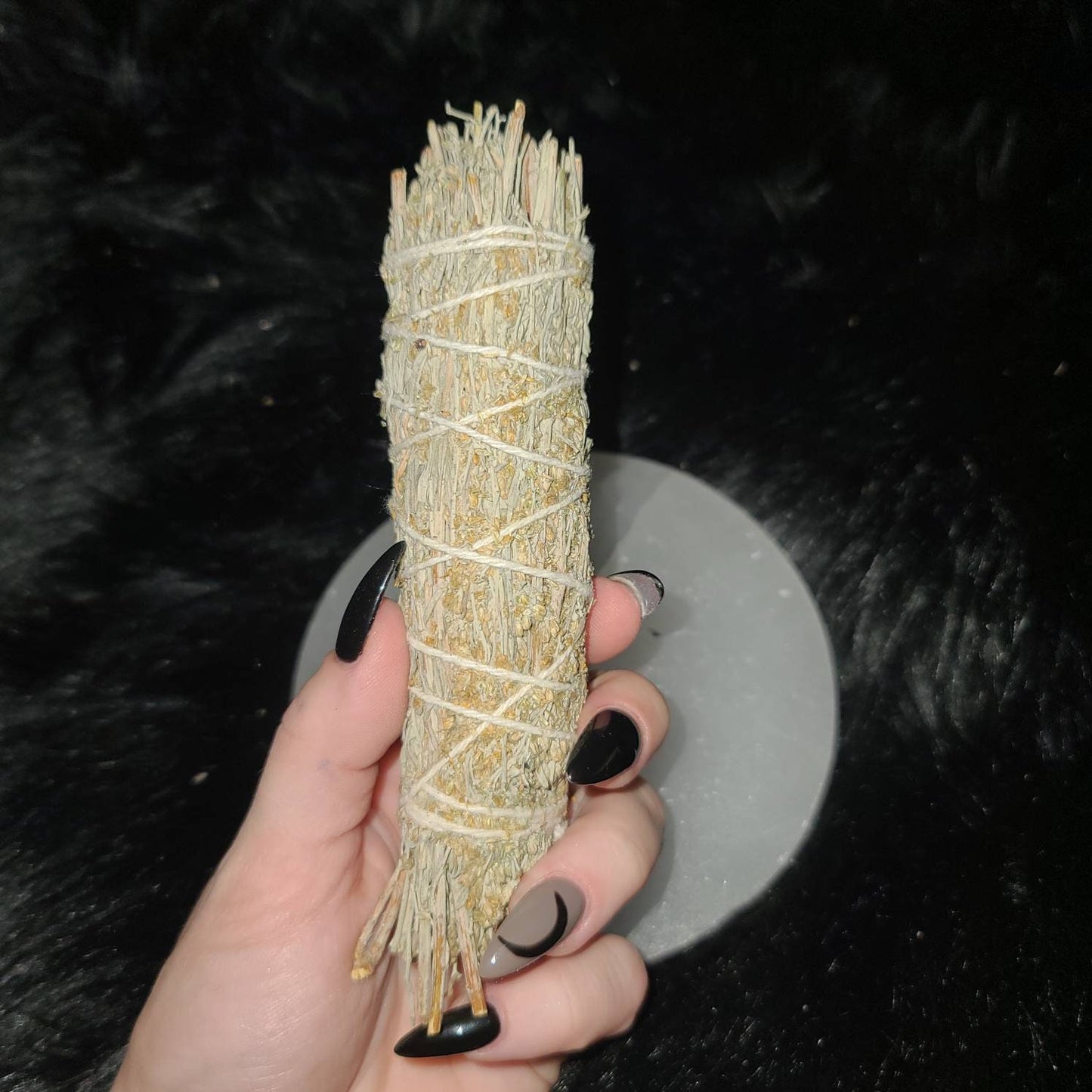 Meditation Sage Stick - mountain sage, frankincense, myrrh, &white copal resin - cleansing, abundance, smudging, smoke cleansing, calm