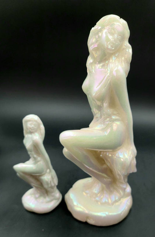 Large Aphrodite Aura Jade Statue- Heart Chakra,  Love,  Healing Stone, Soul Mate Stone, Gratitude,  Self Love, Peace Carving
