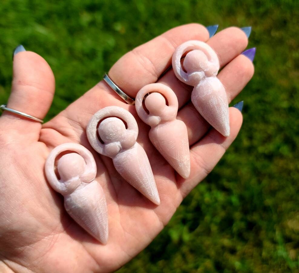 Pink Opal Crystal Goddess - Love, Calming, Healing Stone, Heart Chakra, Meditation, Reiki, Shadow Work, Balance, Emotional Growth