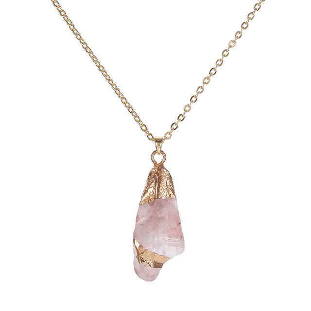 Handmade Crystal Stone Pendant Necklace