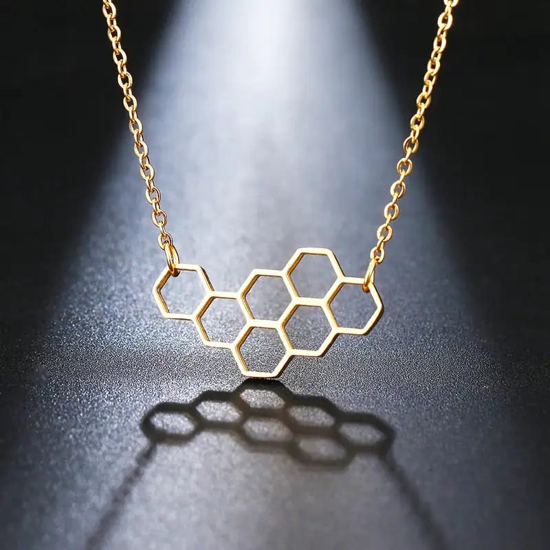 Dainty Honeycomb Necklace