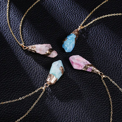 Handmade Crystal Stone Pendant Necklace