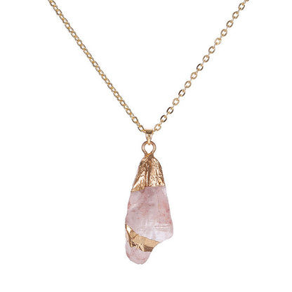 Handmade Crystal Stone Pendant Necklace