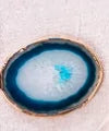 Blue Agate Slice Decorative Coaster