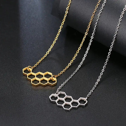 Dainty Honeycomb Necklace