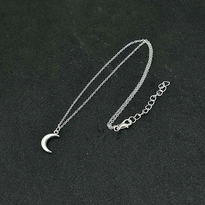 Dainty Moon Pendant Necklace