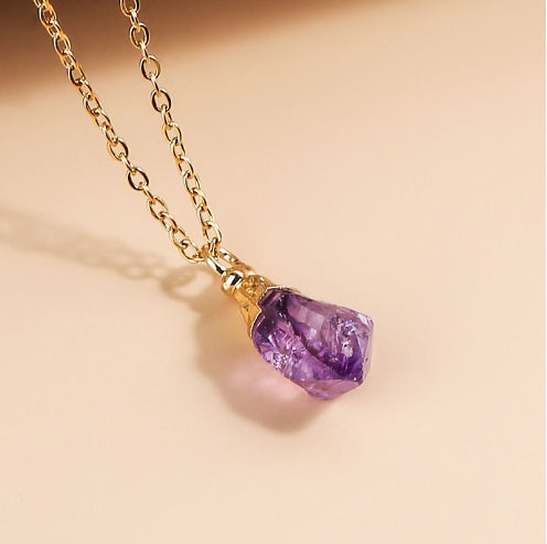 Handmade Crystal Stone Pendant Necklace