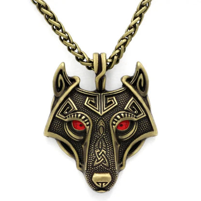 Viking Nordic Wolf Necklace