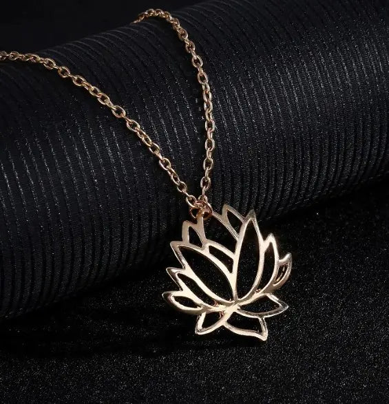 Dainty Lotus Necklace