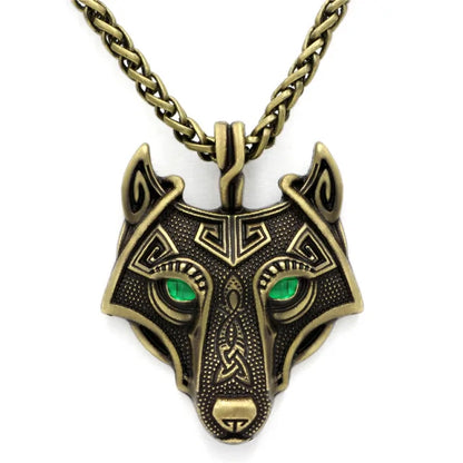 Viking Nordic Wolf Necklace