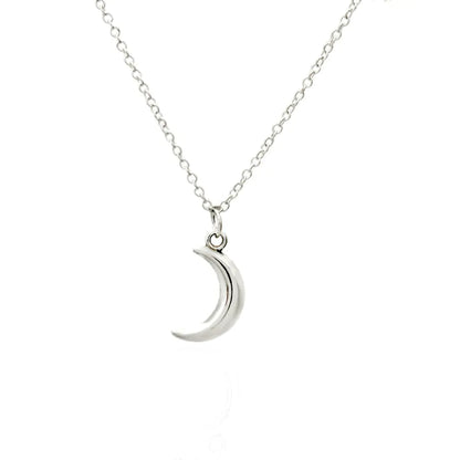 Dainty Moon Pendant Necklace