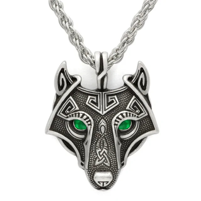 Viking Nordic Wolf Necklace