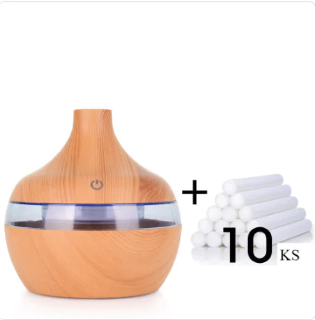 Wood Grain Essential Oil Diffuser Humidifier for Aromatherapy