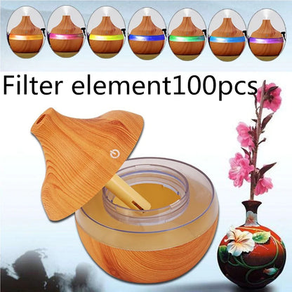 Wood Grain Essential Oil Diffuser Humidifier for Aromatherapy