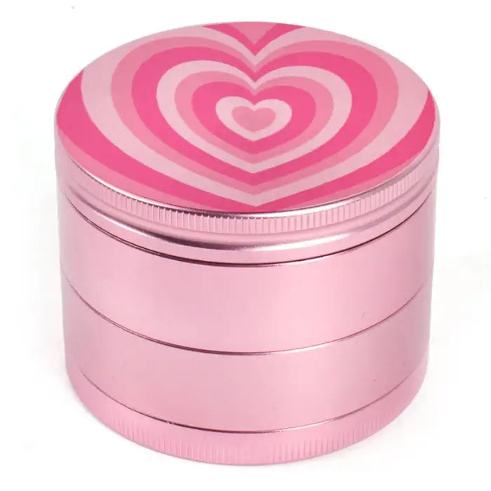 Pink Heart Herb Grinder