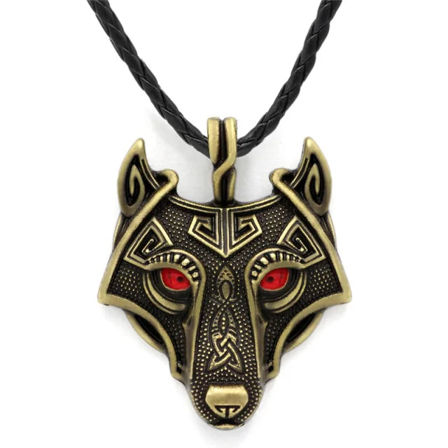 Viking Nordic Wolf Necklace