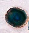 Blue Agate Slice Decorative Coaster