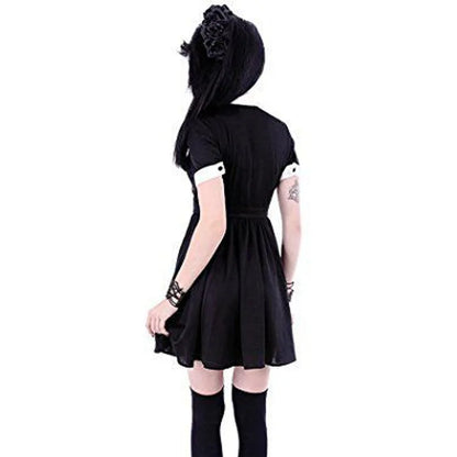 Lolita Goth Moon Short Sleeve Dress Alt Fashion