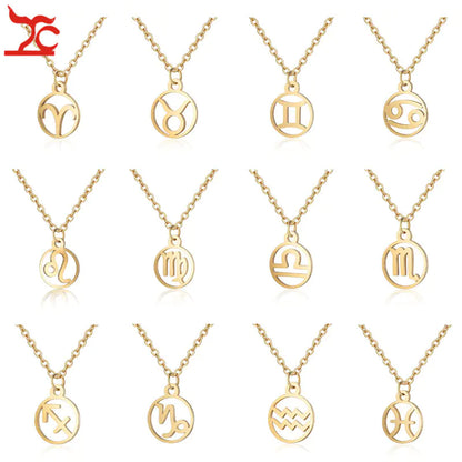 Astrology Zodiac Symbol Necklace