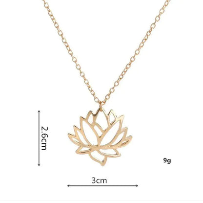 Dainty Lotus Necklace