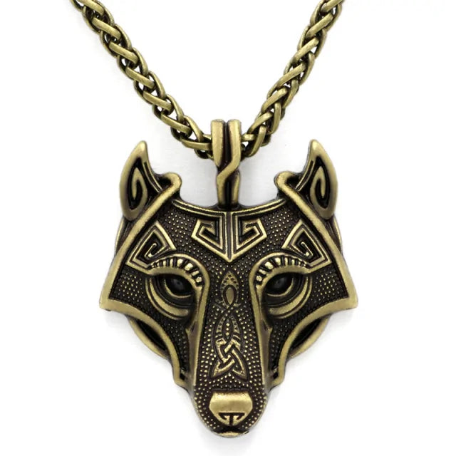 Viking Nordic Wolf Necklace