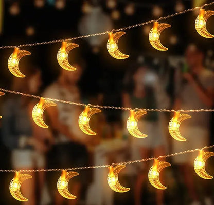 LED Star Moon String Lights