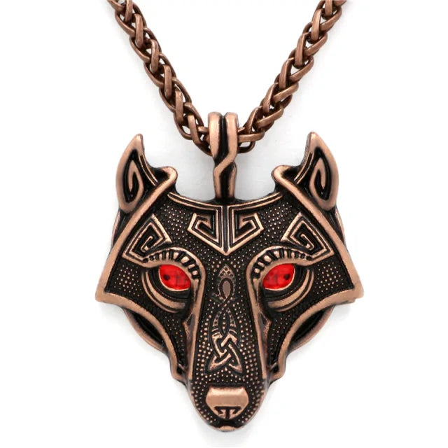 Viking Nordic Wolf Necklace