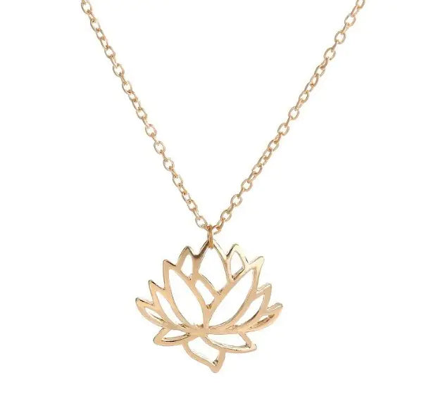 Dainty Lotus Necklace