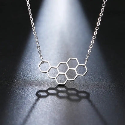 Dainty Honeycomb Necklace