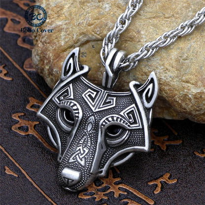 Viking Nordic Wolf Necklace