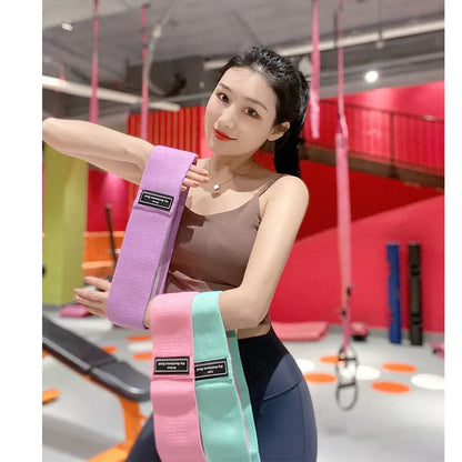 Yoga Bands Rubber Elastic Squat For Home Exercise Gym Yoga Workout Sport Equipment