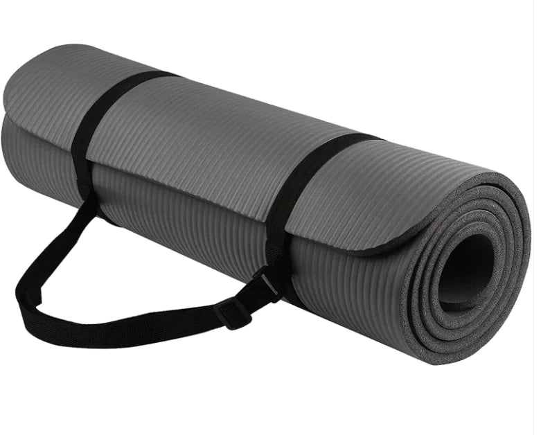 NBR Striped Yoga Mat With Handle