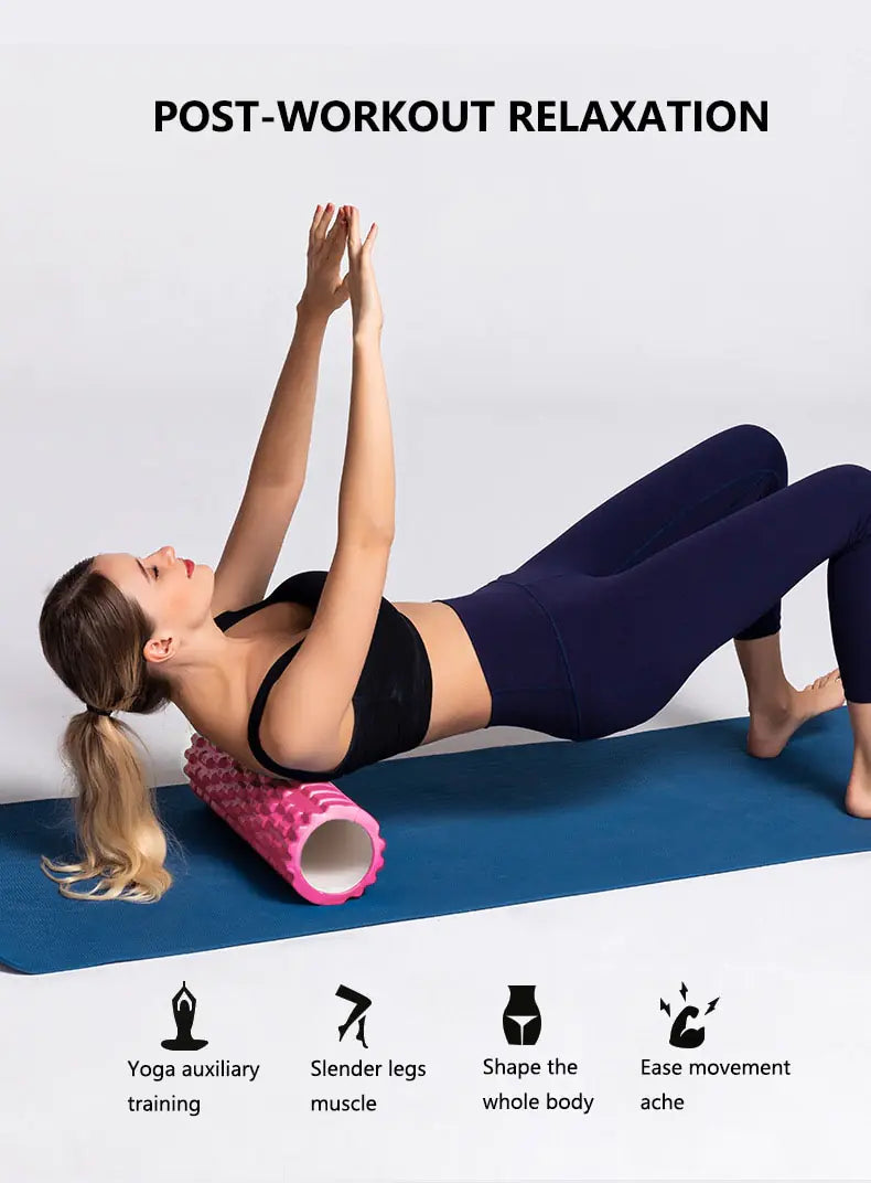 Foam Yoga Column Roller: Muscle Massage Roller Set