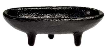 4" Iron Smudge/ Incense Burner