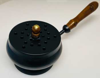 Metal Burner W/ Wooden Handle