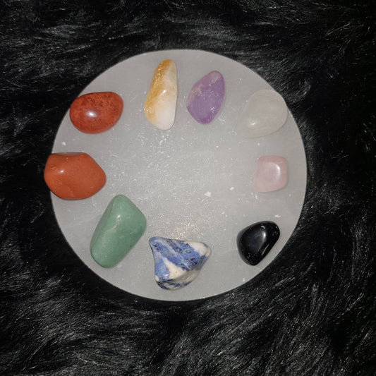 Beginner Crystal Set - chakras, healing, balance,  love, abundance,  protection,  grounding, reiki, communication, positivity, growth chakra