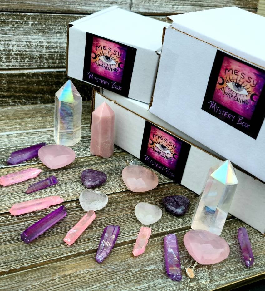 Baby Witch Spell Jar Mystery Box - witchy starter set, crystals,  herbs, candles, baby witch kit, spelljar, ritual, magic, manifestation