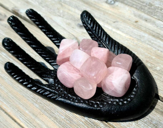 Rose Quartz Mini Cube Crystals  - heart chakra stone, love, self love, calming healing , self care, spiritual growth, pink crystal, peace